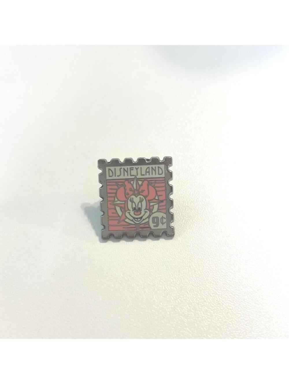 Minnie Mouse Stamp Disney Pin - Disneyland - Pink 9 cent